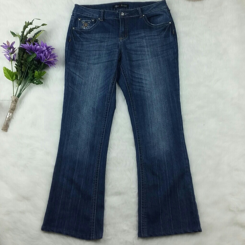 Love Nation boot cut jeans womens